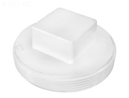 4IN CLEANOUT PLUG RAISED NUT DWV PVC D106-040