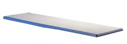 6' DURO BEAM AQUA BOARD BLUE W/WHITE TOP TREAD AND STNLESS DB6BW