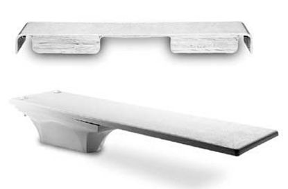 6' AQUA BOARD DIVING BOARD ONLY POLAR WHITE AND WHITE  DB6WW