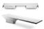 6' AQUA BOARD DIVING BOARD ONLY POLAR WHITE AND WHITE  DB6WW