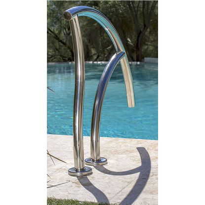 DESIGNER FIGURE 4 GRAB HAND RAIL SINGLE IG SS 1.9IN OD X . DR-G3DO65-SINGLE