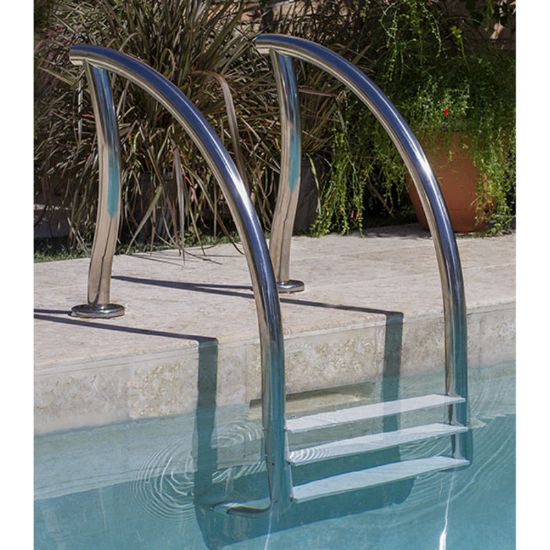 DESIGNER 3 STEP LADDER W/ SURE-STEP TREAD IG SS 1.9IN OD X . DR-L3065S