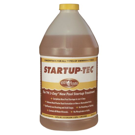1/2 GAL STARTUP TEC NEW POOL PLASTER 8/CS TREATMENT REDUCES  70064