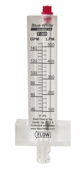 F300 FLOWMETER HORZN 1 1/4IN PIPE SIZE 9 TO 50 GPM SCHED 40 F-30125P