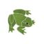 BULL FROG GREEN 5IN X 5IN TILE ARTISTRY IN MOSAICS FBUGREOS