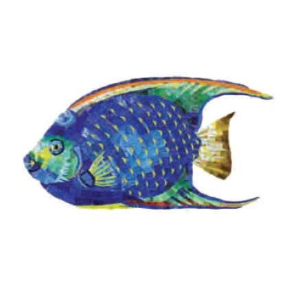 ANGEL FISH 9IN X 18IN GLASS TILE ARTISTRY IN MOSAICS G-AFM