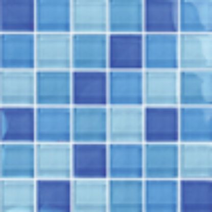 AIM TRQOSE COBALT BLUE 1IN X 1IN GLASS TILE 11 SHEETS 11 SF GC82323B3