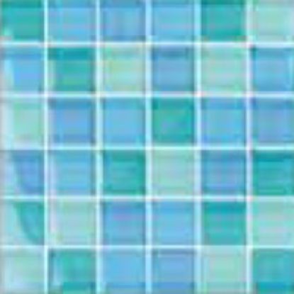 AIM TRQOSE BLUE BLEND 1IN X 1IN GLASS TILE 11 SHEETS 11 SF/  GC82323T1