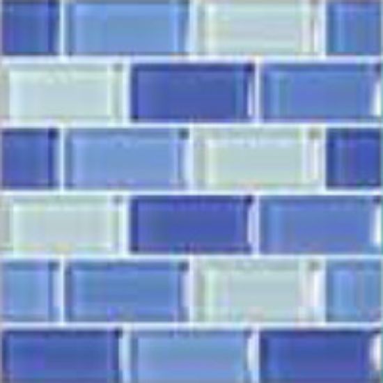 AIM TRQOSE COBALT BLUE 1IN X 2IN GLASS TILE 11 SHEETS 11 SF GC82348B3
