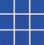 2 X 2 GLASS TILE ELECTRIC BLUE 15 SQ FT PER CASE GC-ELECBLUE_