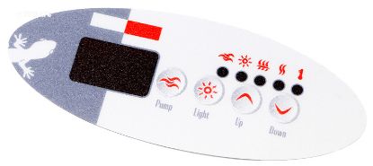 OVERLAY TSC-9-GE-1 1 PUMP  1 LIGHT  UP/DOWN 9916-100131