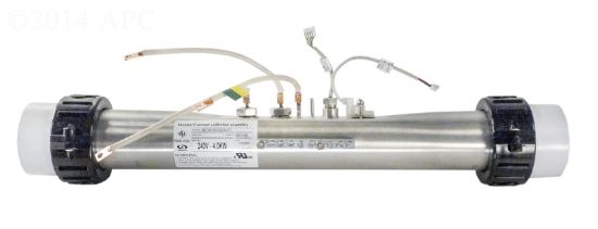 HEATER COMPLETE YE OR XE 4KW 240V w/ ALL SENSORS GECKO HEAT. T9920-101435