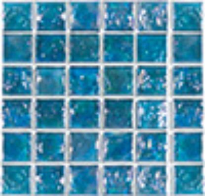 AIM TURQUOISE 1IN X 1IN GLASS TILE 11 SHEETS 11 SF/ CTN  GP82323B2