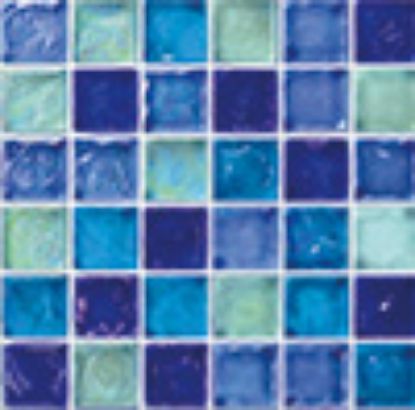AIM DARK BLUE 1IN X 1IN GLASS TILE 11 SHEETS 11 SF/ CTN  GP82323B3