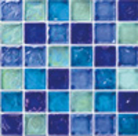 AIM DARK BLUE 1IN X 1IN GLASS TILE 11 SHEETS 11 SF/ CTN  GP82323B3
