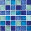 AIM DARK BLUE 1IN X 1IN GLASS TILE 11 SHEETS 11 SF/ CTN  GP82323B3