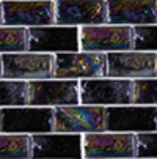 AIM PEWTER 1IN X 2IN GLASS TILE 11 SHEETS 11 SF/ CTN MASTER  GP82348K1