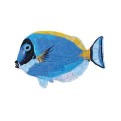 STURGEON FISH BLUE 6IN X 10IN GLASS TILE ARTISTRY IN MOSAICS ART-G-SFS