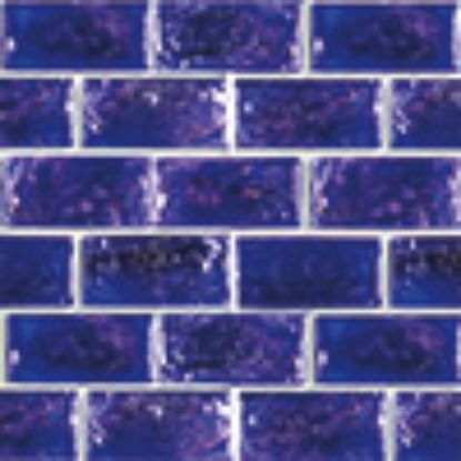 AIM WATERCOLOR BLUE 1IN X 2IN GLASS TILE 11 SF/ CTN MASTER  GW82348B10
