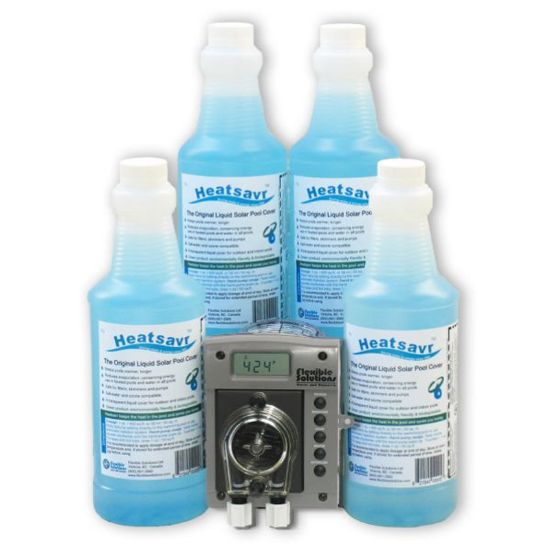 HEATSAVR LIQUID SOLAR COVER KIT 1 PUMP W/ 4 LTR HEATSAVR HS140