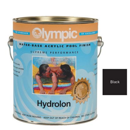 5 GAL HYDROLON ACRYLIC PAINT BLACK OLYMPIC KELLEY 717 5 GALLON