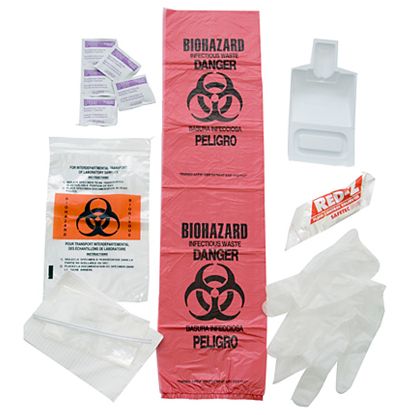 BLOOD SPILL KIT IN PLASTIC BAG 157002