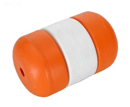 3IN X 5IN ROPE FLOAT 3/8IN ROPE ORANGE WHITE ORANGE HANDI  IF3538O