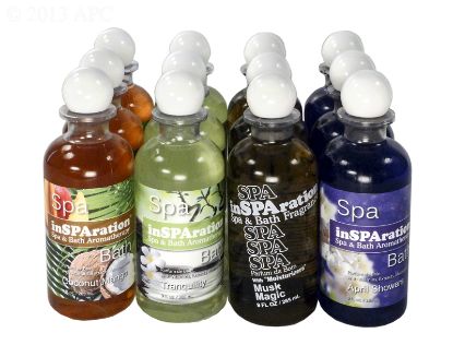 9 OZ FRAGRANCES ASST A DISPLAY 3 EACH APRIL COCONUT MUSK  INSA12
