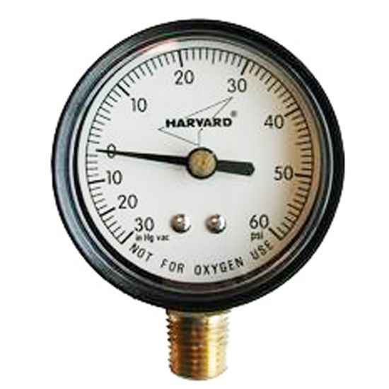 VAC/PRESSURE GAUGE STEEL 1/4IN BTM MOUNT NO LEAD GRANBY IPCG3102-4NL