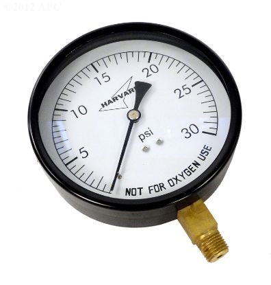 PRESSURE GAUGE STEEL CASE 4.5IN 1/4IN MPT 0-30 IPG3045-4L