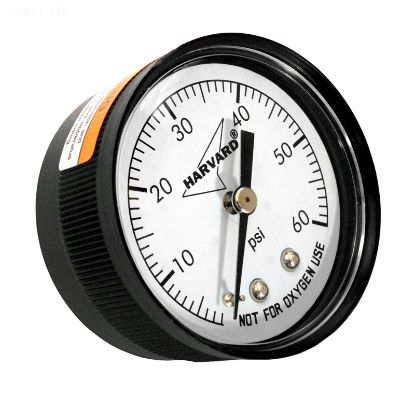 PRESSURE GAUGE .25IN MPT BACK 2IN FACE 0 TO 60# PLASTIC CASE IPPG602-4B