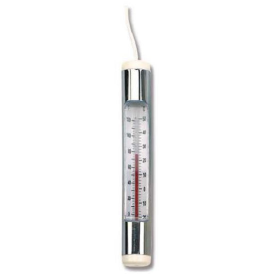 CHROME PLATEDTUBE THERMOMETER POLY BAG W/HEADER 20-209