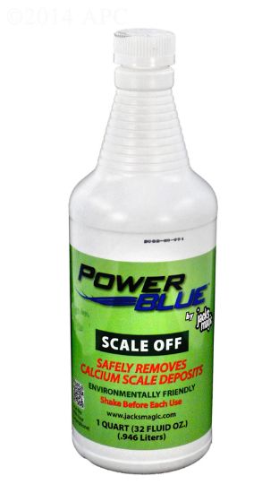 1 QT POWER BLUE SCALE OFF 12/CS JACKS MAGIC JMPBSCALEOFF032
