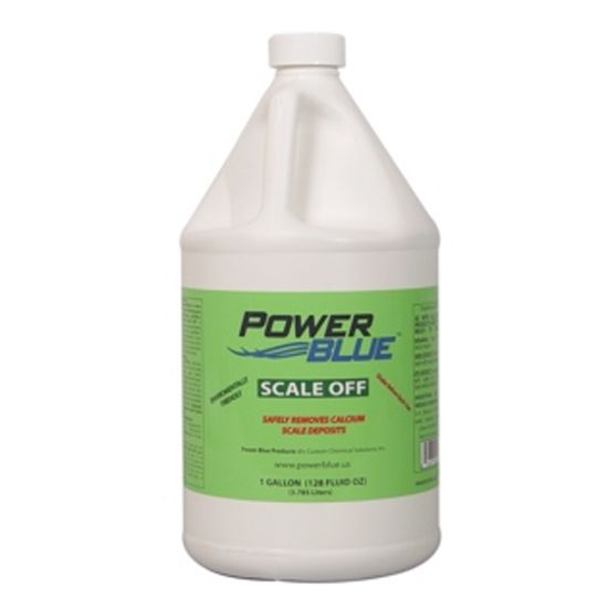 1 GAL POWER BLUE SCALE OFF 4/CS JACKS MAGIC JMPBSCALEOFF128