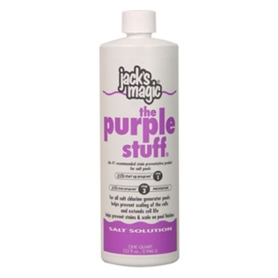 1 QT THE PURPLE STUFF SEQUESTRANT FOR SALT POOLS EACH JACKS  JMPURPLE032EACH
