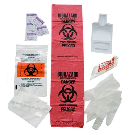 BLOODBOURNE PATHOGEN KIT IN PLASTIC BAG 10-599