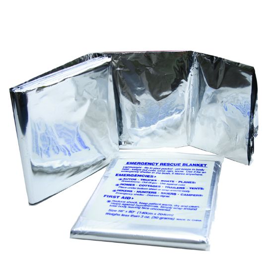 SMALL FOIL EMERGENCY BLANKET 56INX80IN 10-601