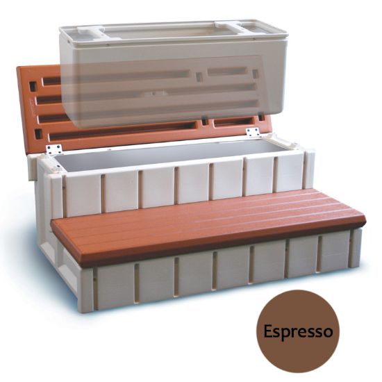 36IN STORAGE STEP ESPRESSO LEISURE ACCENTS LASS36-SC-E