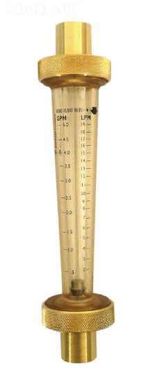 .75IN FLOWMETER BRASS SWEAT END PENTAIR .5 TO 5 GPM LDF360B