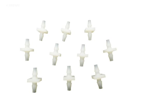 COUPLER 1/8IN BARB VINYL TUBING PACK OF 10 LEN GORDON 990310-000