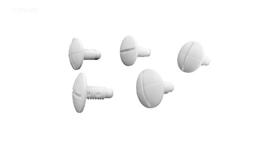 PLASTIC WHEEL SCREW 5PK EC55