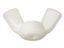 WHITE NYLON WING NUT FOR PLUGS LNWN2520