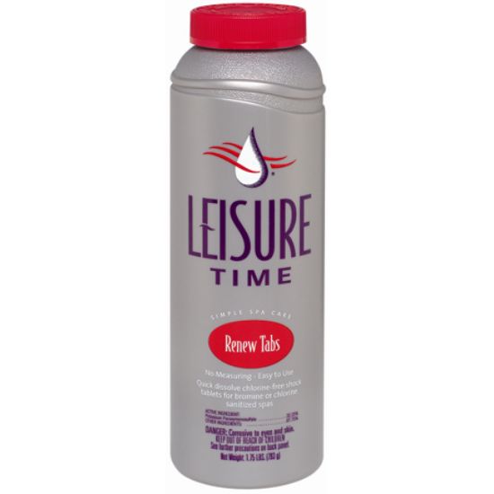 1 3/4 LB RENEW CHLOR FREE SHOCK TABS 12/CS LEISURE TIME W/  45305A
