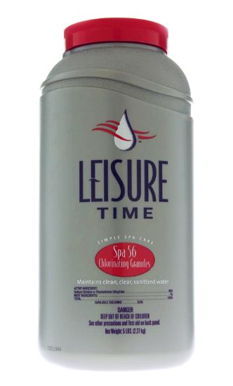 5 LB SPA 56 CHLORINE GRANULAR 6/CS LEISURE TIME DICHLOR E5