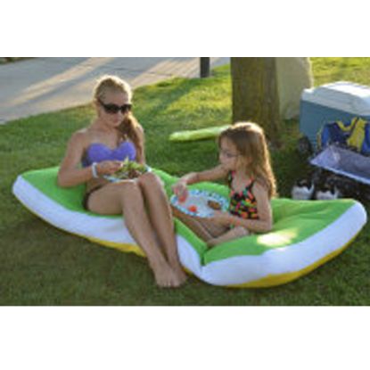 AQUA CLOUD LIMON 32IN X 70IN GREEN YELLOW W/ WHITE FLOATING  305905