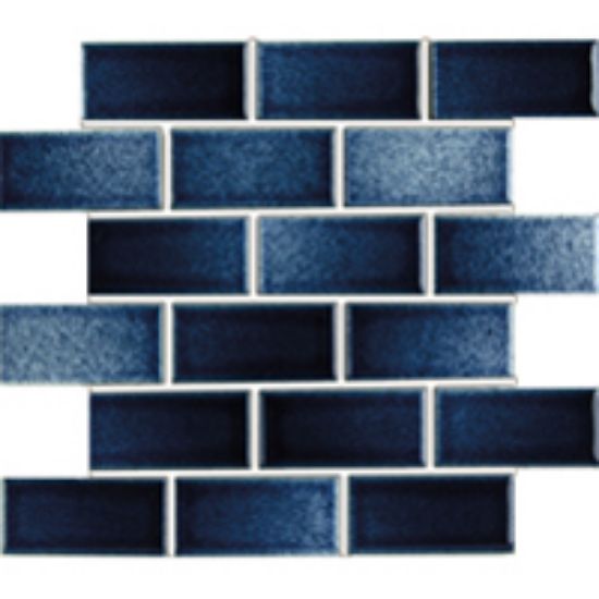 BLEND BRICK BLUE MIX 1IN X 2IN 20 SHEETS 20 SF/ CTN  MASBBM1