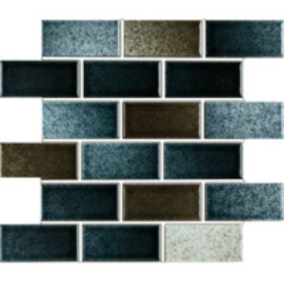 BLEND BRICK GREEN GRAY 1IN X 2IN 20 SHEETS 20 SF/ CTN  MASBBM4