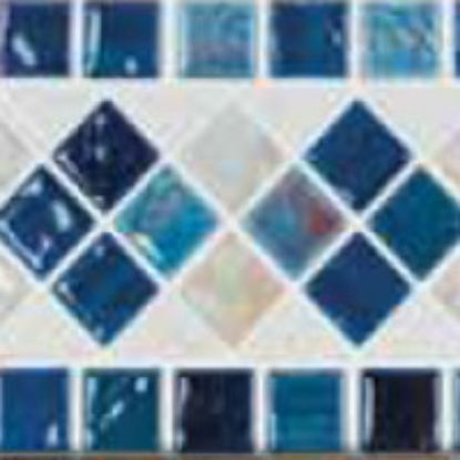 BMX MIX BLUE DECO 6IN X 12IN 20 SHEETS 22 .4 SF/ CTN GLAZED  MAS BMX 2