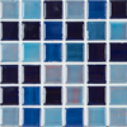 BMX MIX BLUE 1IN X 1IN 20 SHEETS 20 SF/ CTN GLAZED  MAS BMX 200