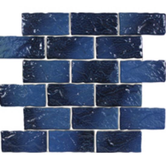 EARTHTONE SEA BLUE 2IN X 4IN 20 SHEETS 20SF/ CTN MASTERTILE MASEB7